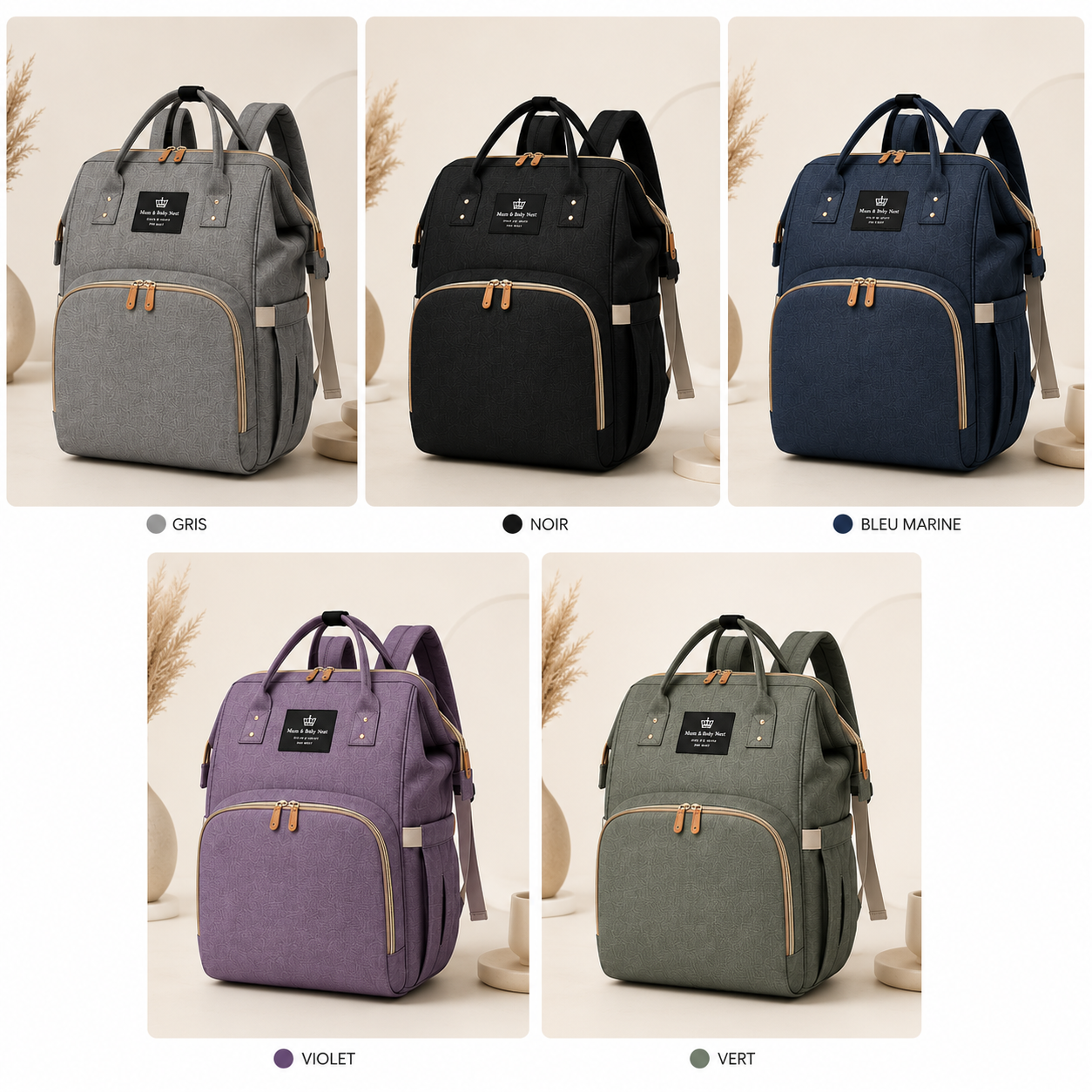 Sac à langer 3-en-1 avec lit pliant intégré